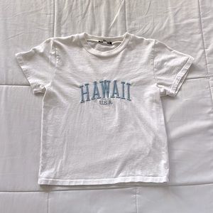 Brandy Melville Hawaii Embroidered Tee